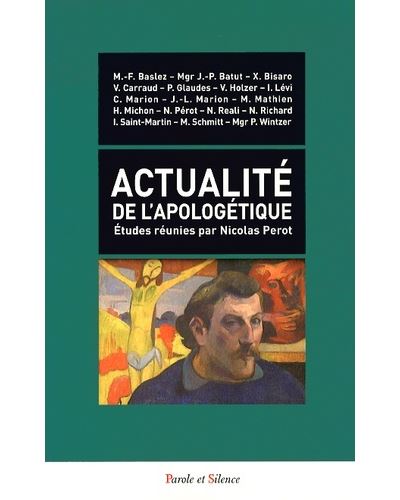 L actualite de l'apologetique -  Boulanger jc - broché