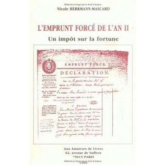 L'Emprunt forcé de l'an II