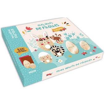 Mon coffret d'artiste - mes jolis oeufs en bois - à décorer