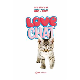 Agenda scolaire : Love Chats  2021-2022