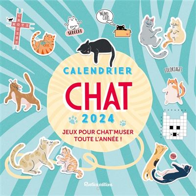 Calendrier mural drôles de chats 2024 - broché - Collectif, Livre tous les  livres à la Fnac