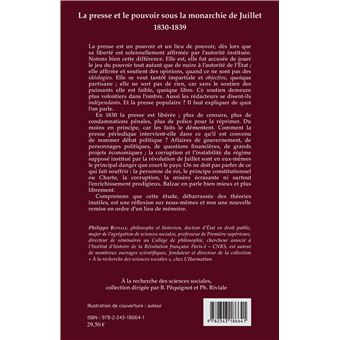 La presse et le pouvoir sous la monarchie de Juillet