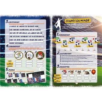 Cahier de vacances adultes Téléfoot 2021