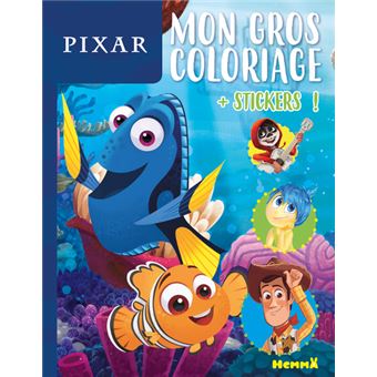 Disney Pixar - Mon gros coloriage + stickers ! (Nemo et Dory)