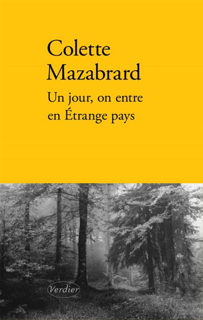Un jour on entre en etrange pays - Colette Mazabrard - broché