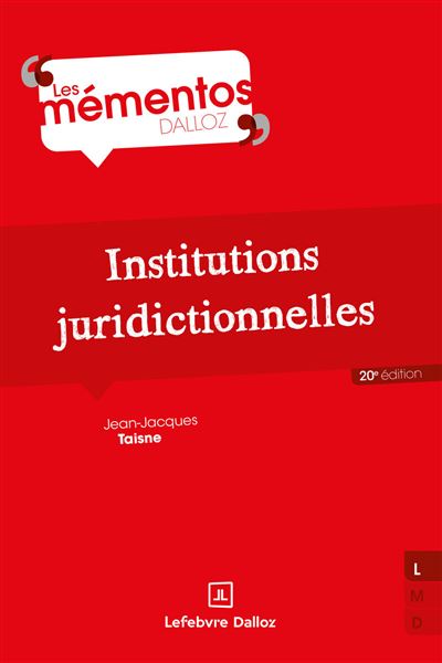 Institutions juridictionnelles - 16e ed.