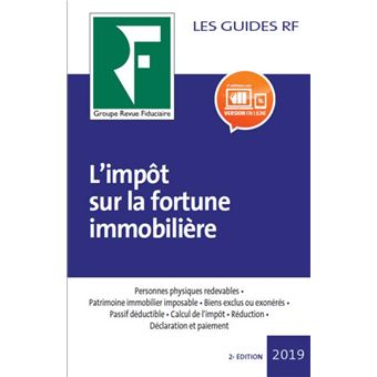 Impôt sur la fortune immobilière 2019