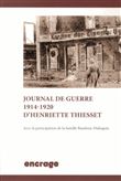 Journal de Guerre 1914-1920 d'Henriette Thiesset