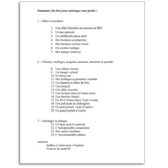 Du bois pour aménager mon jardin !