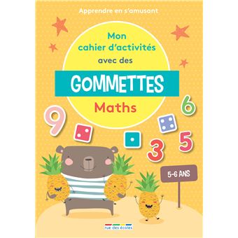 Mon cahier d'activités avec des gommettes Maths 5-6 ans