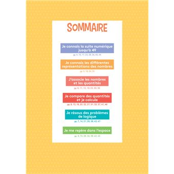 Mon cahier d'activités avec des gommettes Maths 5-6 ans