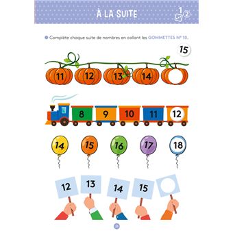 Mon cahier d'activités avec des gommettes Maths 5-6 ans