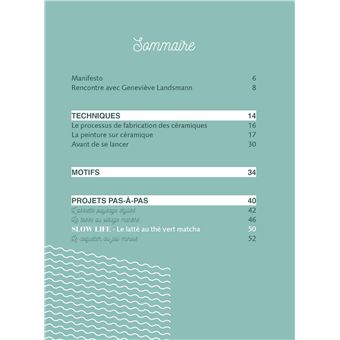 Peinture sur Céramique - 20 projets en pas-à-pas pour un lâcher prise créatif