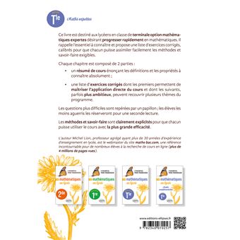 Les mathématiques au lycée - Option Maths expertes Terminale