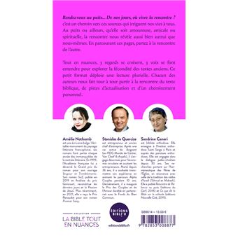 Rendez-vous au puits. de nos jours où vivre la rencontre ?