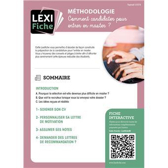 Méthodologie : comment candidater pour entrer en Master ?