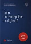 Code des entreprises en difficulté 2021