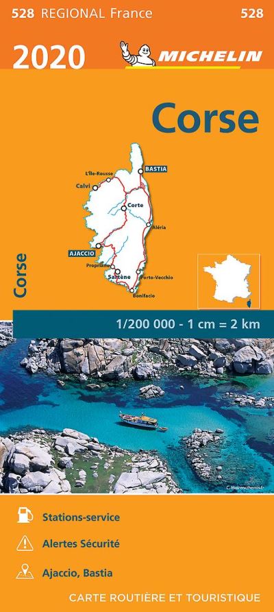 CORSE 10528 CARTE MICHELIN KAART 2020