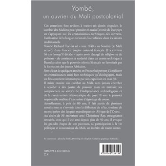 Yombé, un ouvrier du Mali postcolonial