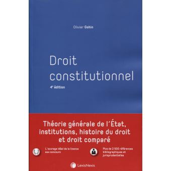 Droit Constitutionnel - Broché - Olivier Gohin - Achat Livre | Fnac