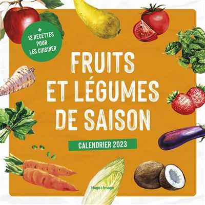 Calendrier Mural Fruits et Légumes de saison 2023