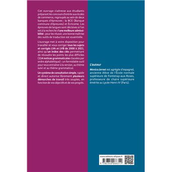 Espagnol - Annales corrigées des concours d’entrée dans les écoles de commerce