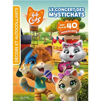 44 Chats-Mon livre d'autocollants