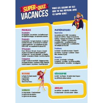 Les incollables Super-Quiz Vacances - CE2 au CM1