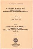 Supplément au catalogue des manuscrits de la bibliothèque de la Sorbonne
