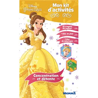Disney Princesses Mon kit d'activités Concentration et détente