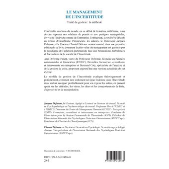 Le management de l'incertitude