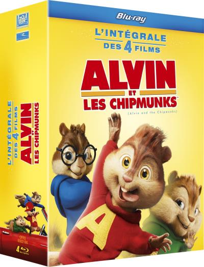 Coffret Alvin et les Chipmunks 4 films Blu-ray