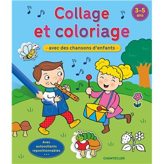 Collage et coloriage avec des chansons d'enfants (3-5 a.)