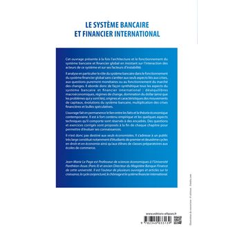 Le système bancaire et financier international
