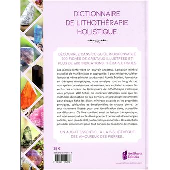 Dictionnaire de lithothérapie holistique