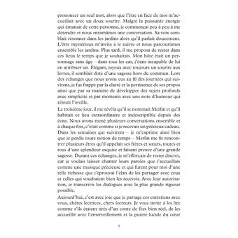 Conversations avec Merlin l'Enchantecoeur