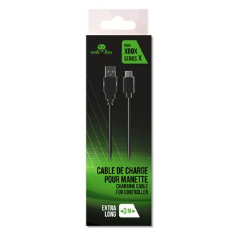 Câble de recharge Freaks and Geeks USB-C Xbox Series X de 3 m Noir