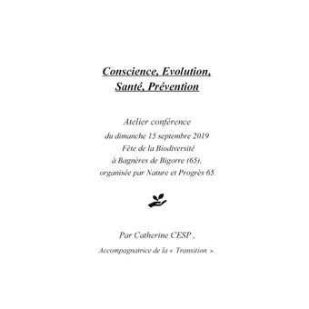 Conscience, Evolution, Santé, Prévention