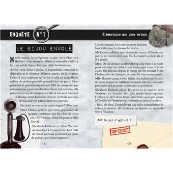 Elémentaire, mon cher ! Eluciderez-vous ces 50 enquêtes ?