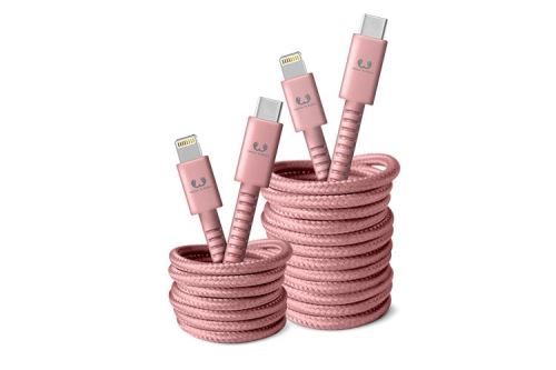 Fresh 'n Rebel Apple Lightning naar USB-C 3M Dusty Pink