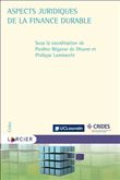 Aspects juridiques de la finance durable