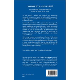 L'ordre et la diversité