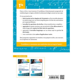 Spécialité Mathématiques - Terminale