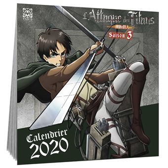 L'Attaque des Titans calendrier 2020