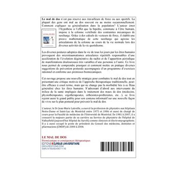 Le mal de dos
