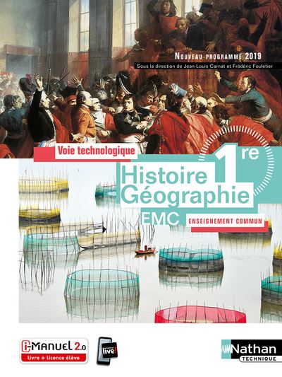 Histoire-Géographie EMC 1re - Voie technologique - Enseignement commun - Livre + licence élève - Yves Bresolin - Livre CD-ROM