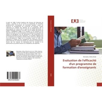 Evaluation De L'efficacité D'un Programme De Formation D'enseignants ...