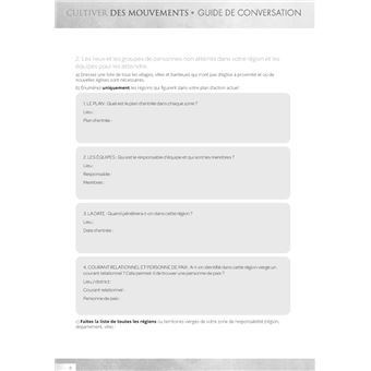 Cultiver un mouvement