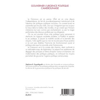 Gouverner l'urgence politique camerounaise