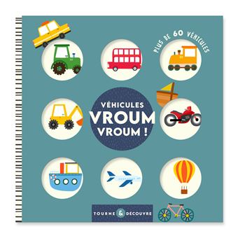 Tourne et découvre - Véhicules vroum vroum